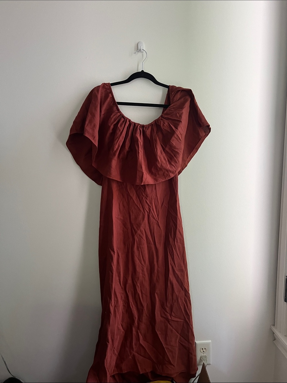 Zara rust red dress